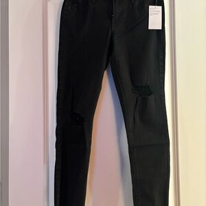 Old Navy Women's Black Ripped Jeans Rockstar Super Skinny